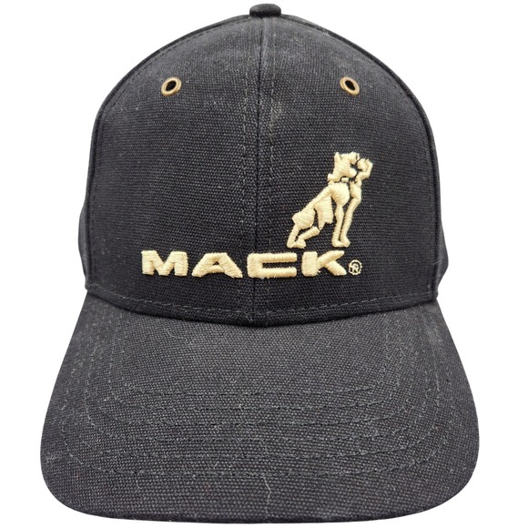 Mack Other - Mack Hat Black Adjustable Strapback Cap Trucks Embroidered Bulldog Logo NWT